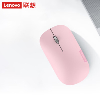 联想(Lenovo)无线蓝牙鼠标轻音鼠标 Air Handle双模鼠标 便携办公鼠标 适用台式机一体机笔记本平板粉色