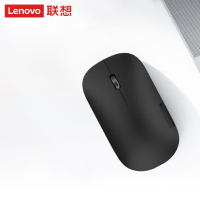 联想(Lenovo)无线蓝牙鼠标轻音鼠标 Air Handle双模鼠标 便携办公鼠标 适用台式机一体机笔记本平板 黑