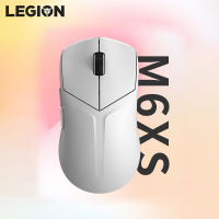 联想(Lenovo)拯救者M6XS无线游戏鼠标 蓝牙鼠标有线/2.4G/蓝牙三模电竞可充电长续航轻量化设计 冰魄白