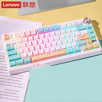 联想(Lenovo)小新 K5 Pro 客制化机械键盘 蜜桃薄荷 焕彩RGB HIFI音 三模款 薄荷奶绿轴