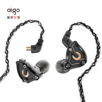 爱国者(aigo)爱国者EROS 入耳式动圈耳机可换线设计HIFI发烧高性能高保真圈铁有线耳机 H200