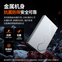 联想(Lenovo)小新2TB 移动硬盘L6 USB3.2Gen1 2.5英寸机械硬盘 笔记本电脑外接 文件照片备份