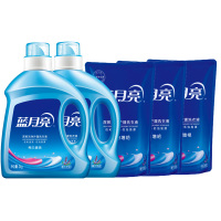 蓝月亮薰亮白洗衣液2kg*2+薰亮白洗衣液袋1kg*3
