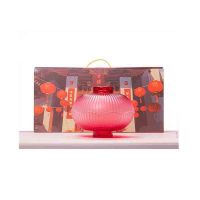 山重山(MOM) 吉祥如意灯笼果盘 8086 渐变红