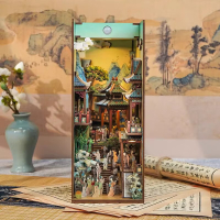 雅宋风韵书立手工diy拼装微缩3d拼图