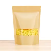 一次性密封袋 包装袋食品自封袋零食干果普洱茶袋牛皮纸袋 30只