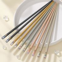 康宁 家用高档新款高颜值耐高温防滑合金筷子 10双