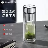 万象双层玻璃杯钛银色 --V49RL