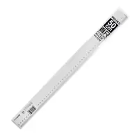 得力(deli)不锈钢尺/塑料直尺子 测量绘图刻度尺子 办公用品 6250 塑料50cm[单把装]