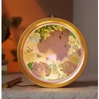 文创纸雕灯[玫瑰花语]灯手工DIY
