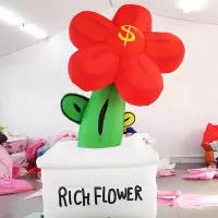 充气花朵气模商场樱花美陈露营景区摆件