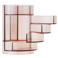 笔筒 得力/deli deli906 灰褐色 1 不规则形