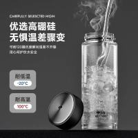 万象单层玻璃杯黑灰色 --U272R