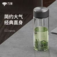 万象单层玻璃杯黑灰色 --U273R