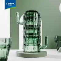 乐唯诗 加厚玻璃二两酒杯白酒玻璃杯套装—6只