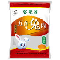 宝聚源兔肉熟食卤味冷吃兔下酒菜零食小吃开袋即食五香味200g*1袋