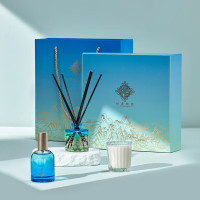 共禾京品(JINGREPUBLIC)清新卧室香氛礼盒国风礼盒无火香薰意境蜡烛精油高档创意生日礼物 桃花源记香氛礼盒
