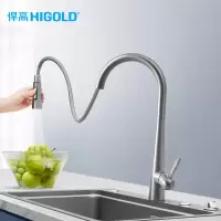 悍高厨房水槽龙头980221-200.AN2.0系列.厨房冷热抽拉龙头.枪灰色