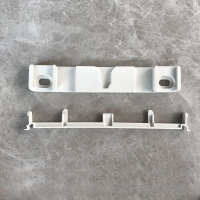 久牛星 马桶盖配件阻尼器铰链缓冲轴支架 白色底板+卡扣1套