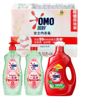 奥妙酵素餐具净白桃洋甘菊香型(洗洁精)1KG*2瓶+奥妙新酵素除菌除螨洗衣液2.3KG+奥妙米萃女士内衣皂(4块一盒)