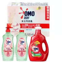 奥妙酵素餐具净白桃洋甘菊香型(洗洁精)1KG*2瓶+奥妙新酵素除菌除螨洗衣液2.3KG+奥妙米萃女士内衣皂(4块一盒)