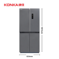 康佳BCD-463WUP4-VP平嵌463升玻璃十字对开电冰箱家用变频一级能效