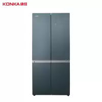 康佳BCD-501WUP4-VP玻璃平嵌十字门冰箱一级能效