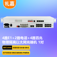 礼嘉/LIJIA 电话光端机 LJ-4E1-2P4EV