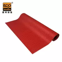 ECOBOOTHS/爱柯部落 耐信经济型绝缘垫 5001-经济款 1m×1m×6mm 耐高压15kV 红色条纹