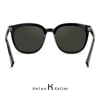 海伦凯勒(Helen Keller)女士个性偏光太阳镜时尚潮墨镜女开车司机镜太阳镜H8808 黑灰色-N30