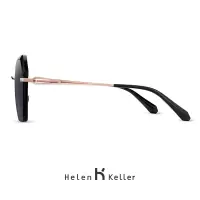 海伦凯勒(Helen Keller)墨镜女网红女款大脸太阳镜开车偏光墨镜女士H2116 H8827N38-远山灰非偏光
