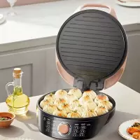 美的电饼铛MC-WJH3002双面加热加大薄饼机-1600W大功率