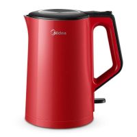 美的(Midea)电热水壶防烫烧水煲自动断电 红色 MK-SH15X1-100B
