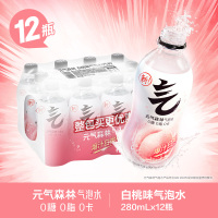 0糖0脂0卡气泡水无糖饮料 280mL*12瓶白桃味