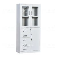 臻远ZY5011008钢制矮柜抽屉柜多抽资料柜储物收纳柜 偏五斗器械柜