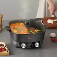九阳鸳鸯锅HG60-G106家用火锅一体电火锅多功能6L