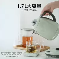 北鼎K740C/002 304不锈钢调温热电水壶 浅杉绿 1.7L