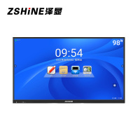 泽显(Zshine)98英寸i5双系统版会议平板 交互式电子白板 智能触摸一体机 4K超高清显示屏 ZX-C98BH