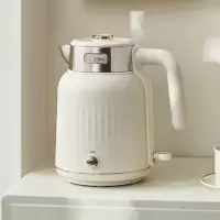 美的(Midea)电烧水壶304不锈钢双层防烫无缝内胆1.5L MK-SH51-Q