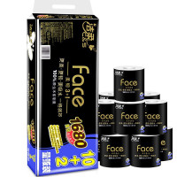 洁柔(C&S) face四层有芯卷纸1680克 12卷/提 单提装