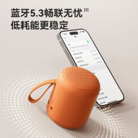 SanagX6SII无线蓝牙音箱高音质户外迷你随身便携式防水重低音炮电脑桌面音响长续航插卡小音箱 琥珀橙 旗舰版HIFI