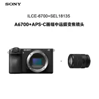 索尼(SONY)ILCE-6700新一代APS-C画幅微单™相机+SEL18135 APS-C画幅中远摄变焦镜头套装