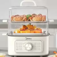 美的(Midea) 电蒸锅电火锅10.8L [双层上蒸下煮]MZ-ZGE2323Z02