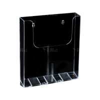 翌嘉 YJ4123061 亚克力资料架收纳盒海报传单陈列架 无痕款 225*42*251