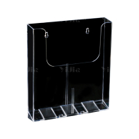 翌嘉 YJ4123062 亚克力资料架收纳盒海报传单陈列架 磁吸款 225*42*251