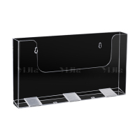 翌嘉 YJ4123064 亚克力资料架收纳盒海报传单陈列架 磁吸款 327*45*177