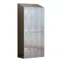 臻远ZY4111407201不锈钢斜顶更衣柜员工宿舍储物柜