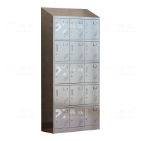 臻远ZY4111415 201不锈钢斜顶更衣柜员工宿舍储物柜