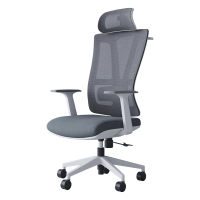 臻远ZY-6674 办公椅转椅网面电脑椅电竞椅会议椅宿舍椅学习椅 白胶