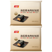 千味央厨海苔黑米肉松饭团早餐组合美味健康经典早餐半成品450g*2袋